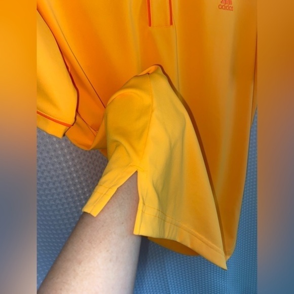 2/40 Men’s Adidas Golf polo shirt yellow orange‎ size medium - Picture 4 of 11
